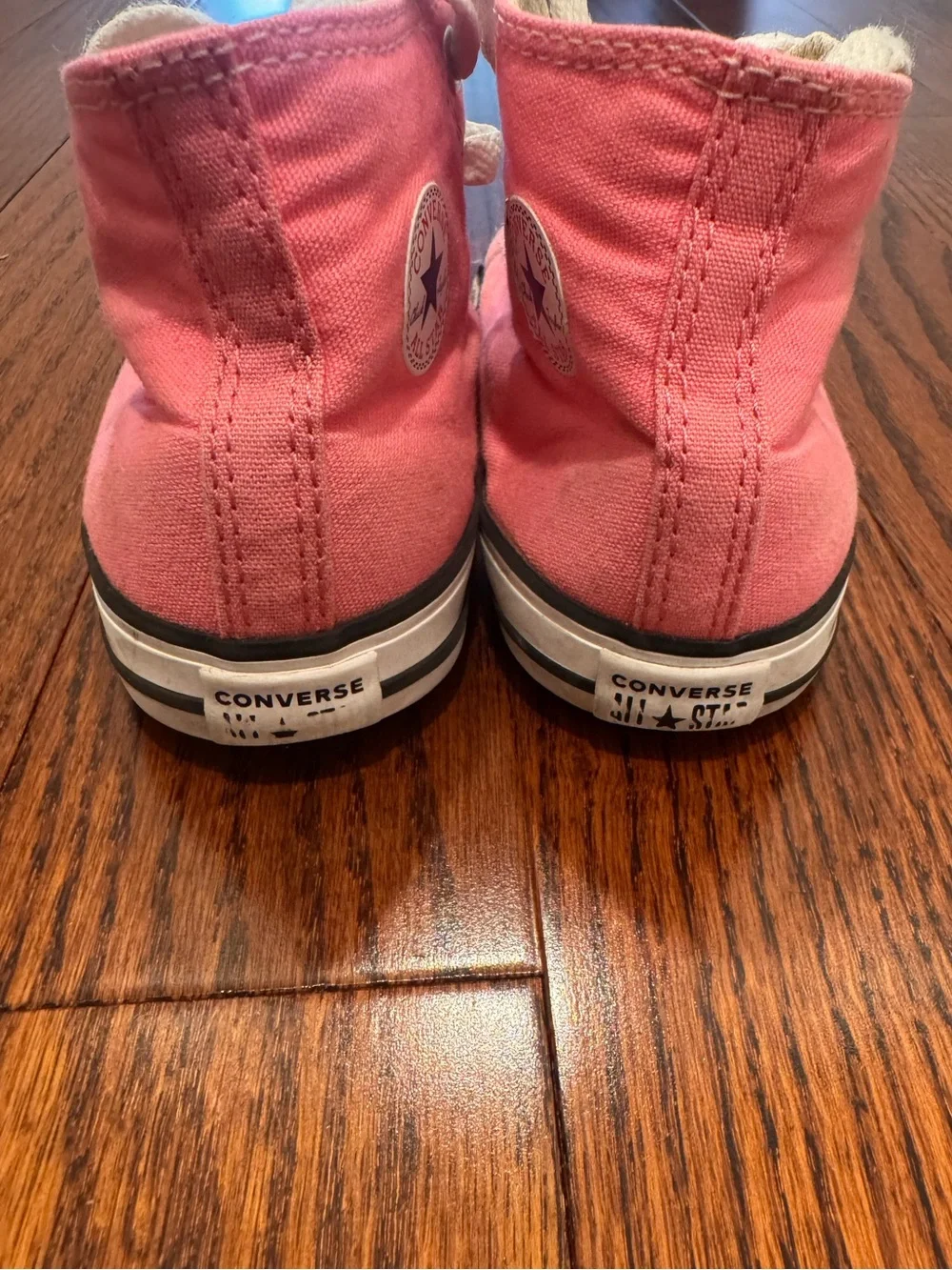 Converse Kids Coral Pink High-Top Sneakers